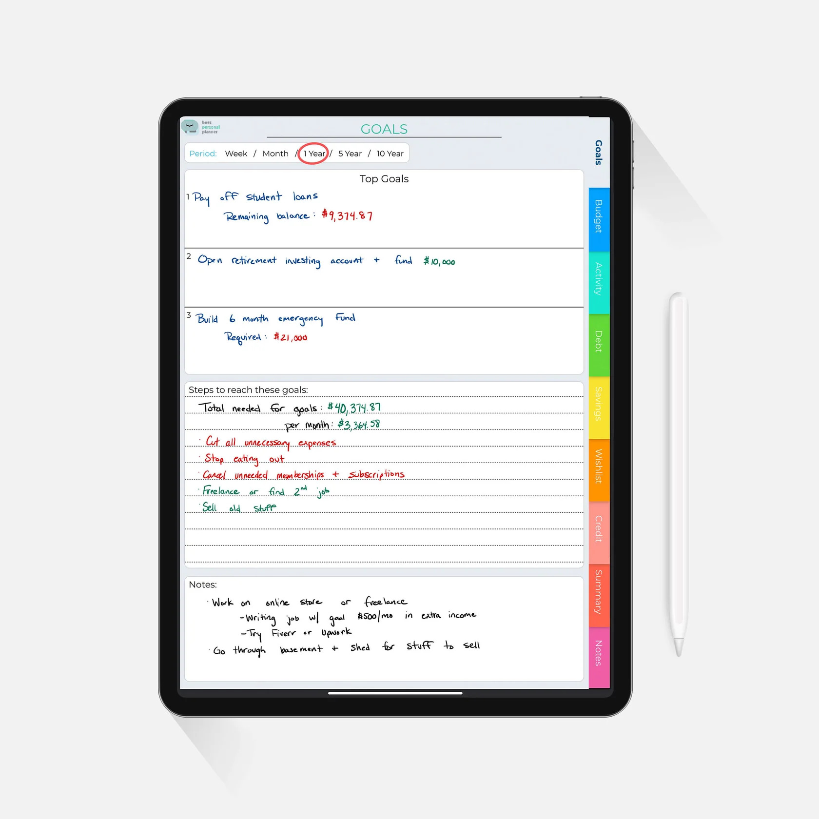 Digital Budget Planner